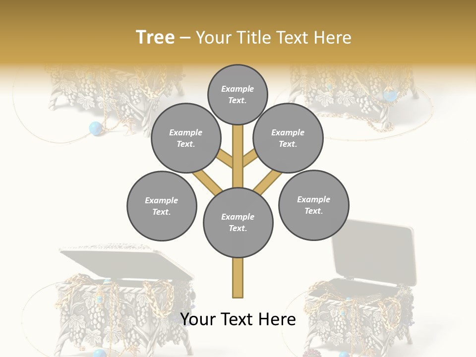 Golden Diamond Filling PowerPoint Template