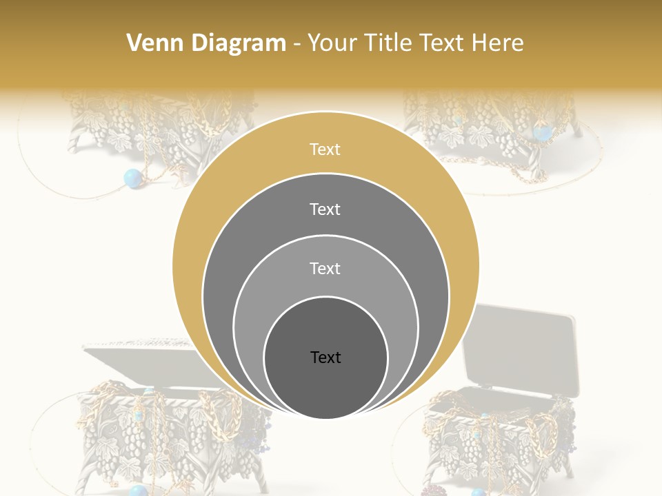 Golden Diamond Filling PowerPoint Template