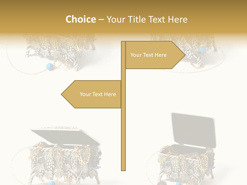 Golden Diamond Filling PowerPoint Template