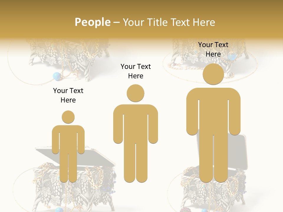 Golden Diamond Filling PowerPoint Template