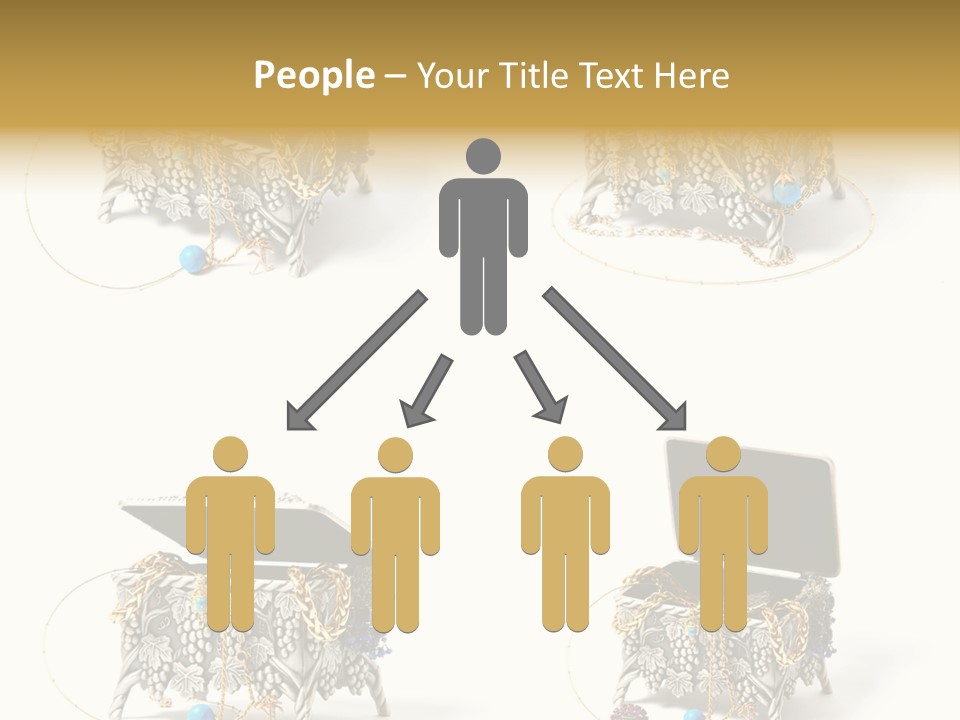 Golden Diamond Filling PowerPoint Template