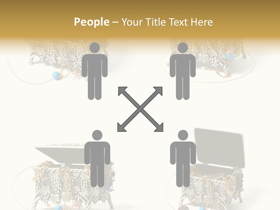 Golden Diamond Filling PowerPoint Template