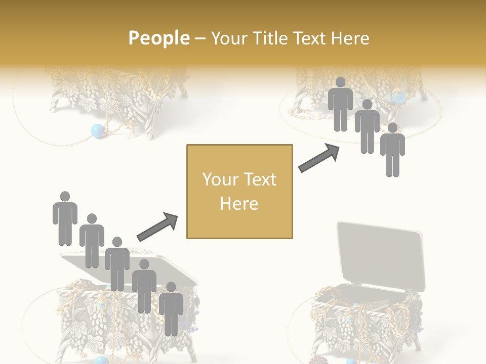 Golden Diamond Filling PowerPoint Template