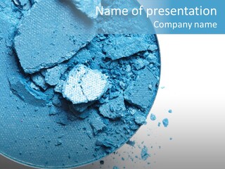 Crushed Eyeshadow PowerPoint Template