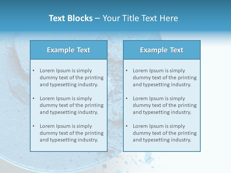 Crushed Eyeshadow PowerPoint Template