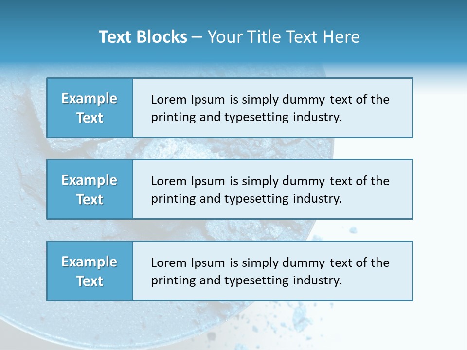 Crushed Eyeshadow PowerPoint Template