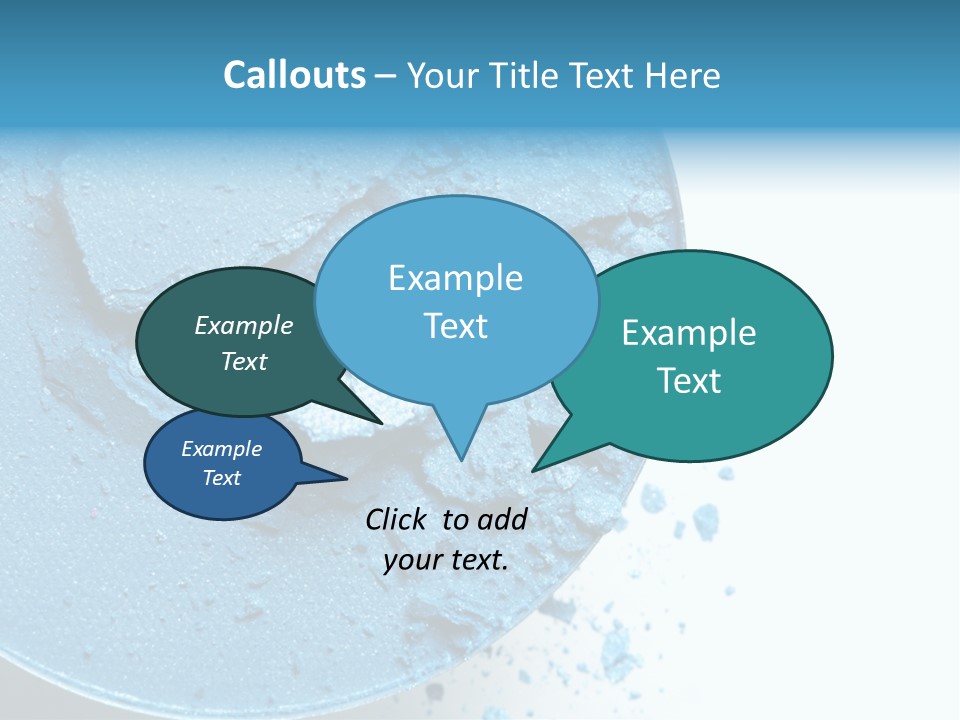 Crushed Eyeshadow PowerPoint Template