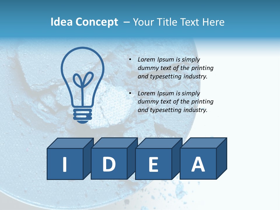 Crushed Eyeshadow PowerPoint Template