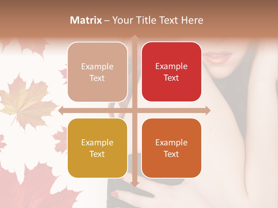 Woman With Red Hair PowerPoint Template