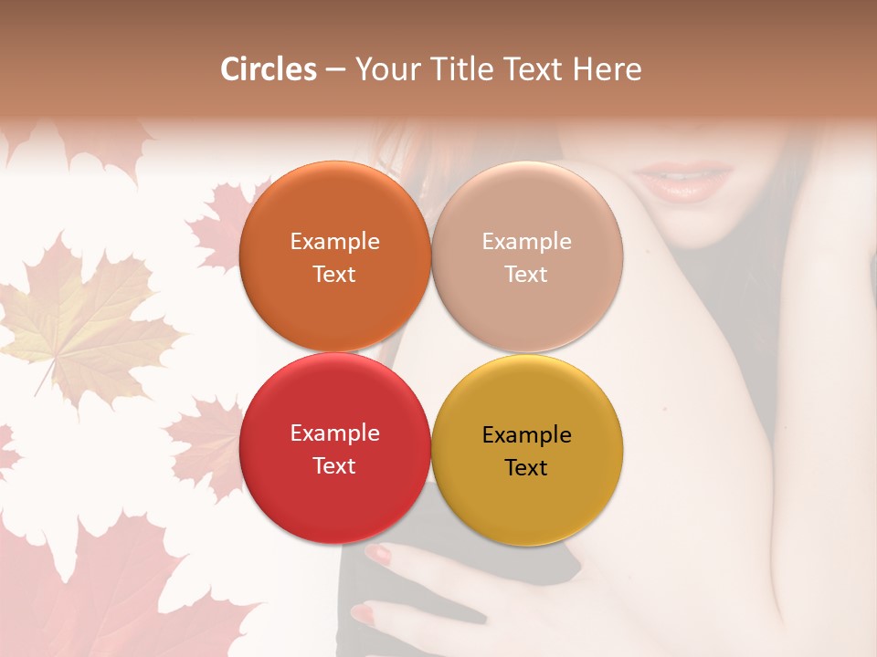 Woman With Red Hair PowerPoint Template