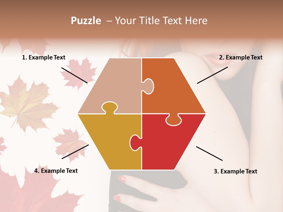 Woman With Red Hair PowerPoint Template