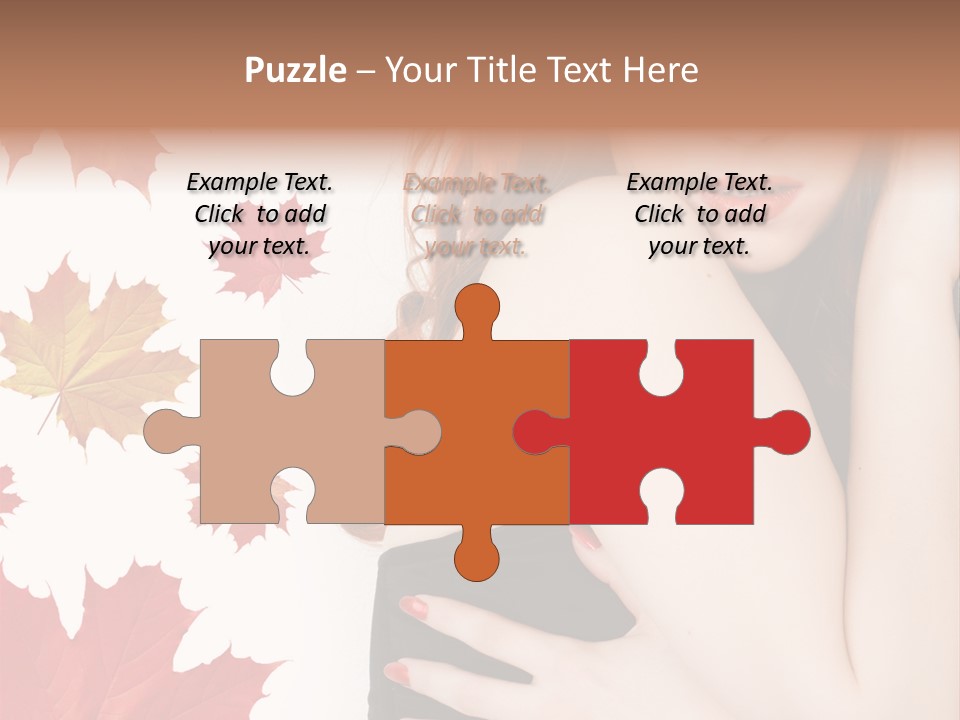 Woman With Red Hair PowerPoint Template