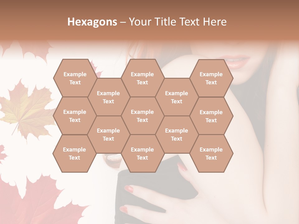 Woman With Red Hair PowerPoint Template