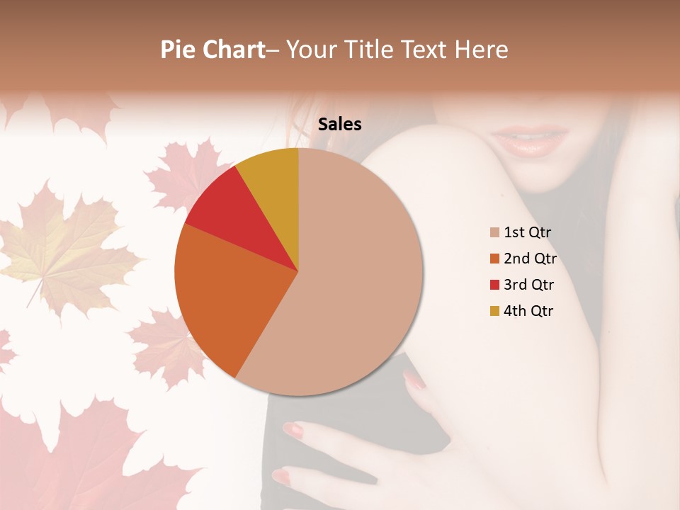 Woman With Red Hair PowerPoint Template