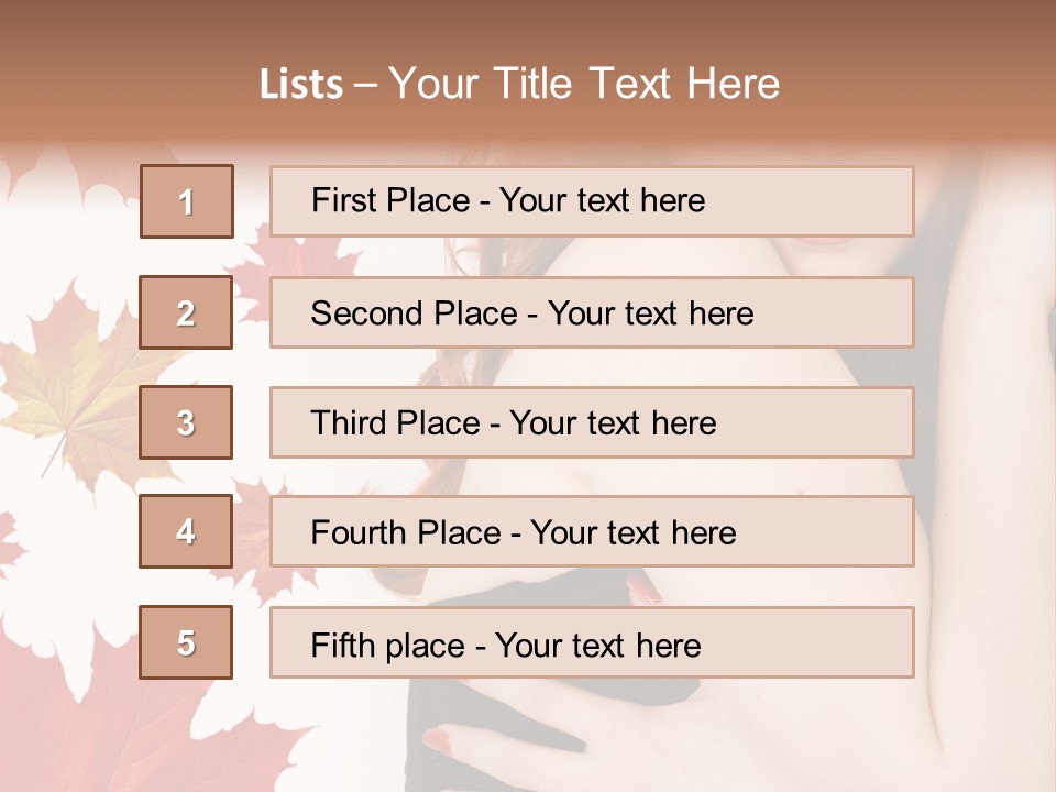 Woman With Red Hair PowerPoint Template