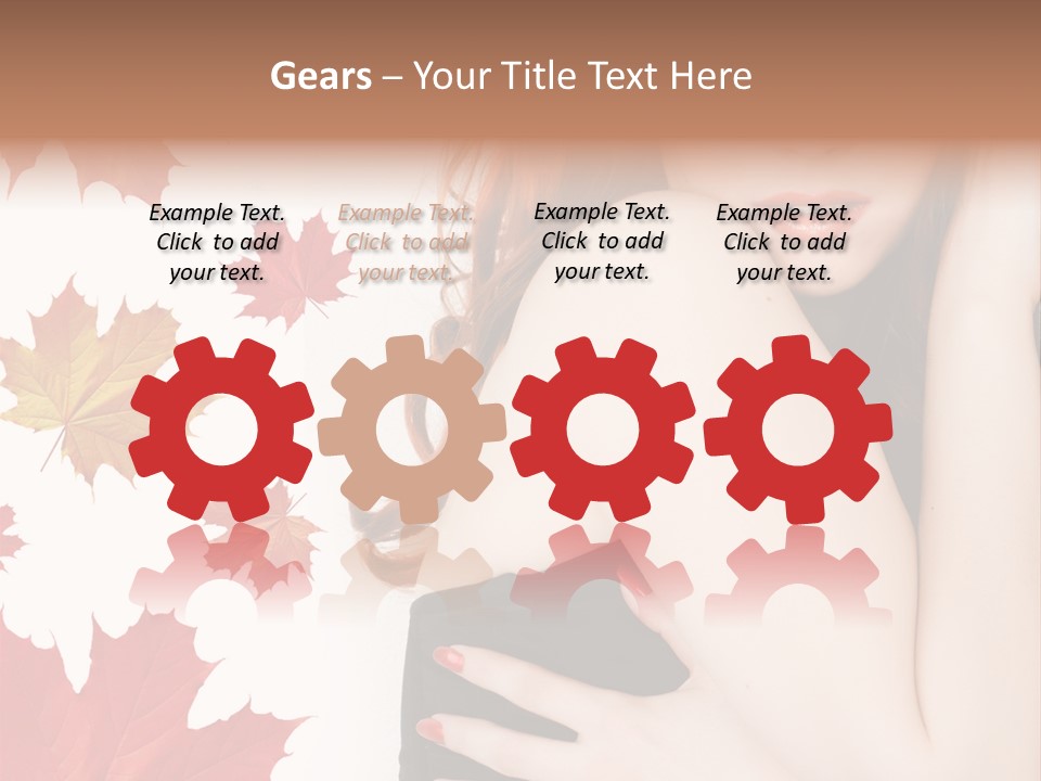 Woman With Red Hair PowerPoint Template