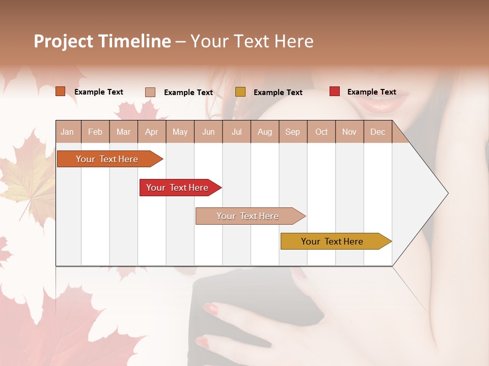 Woman With Red Hair PowerPoint Template