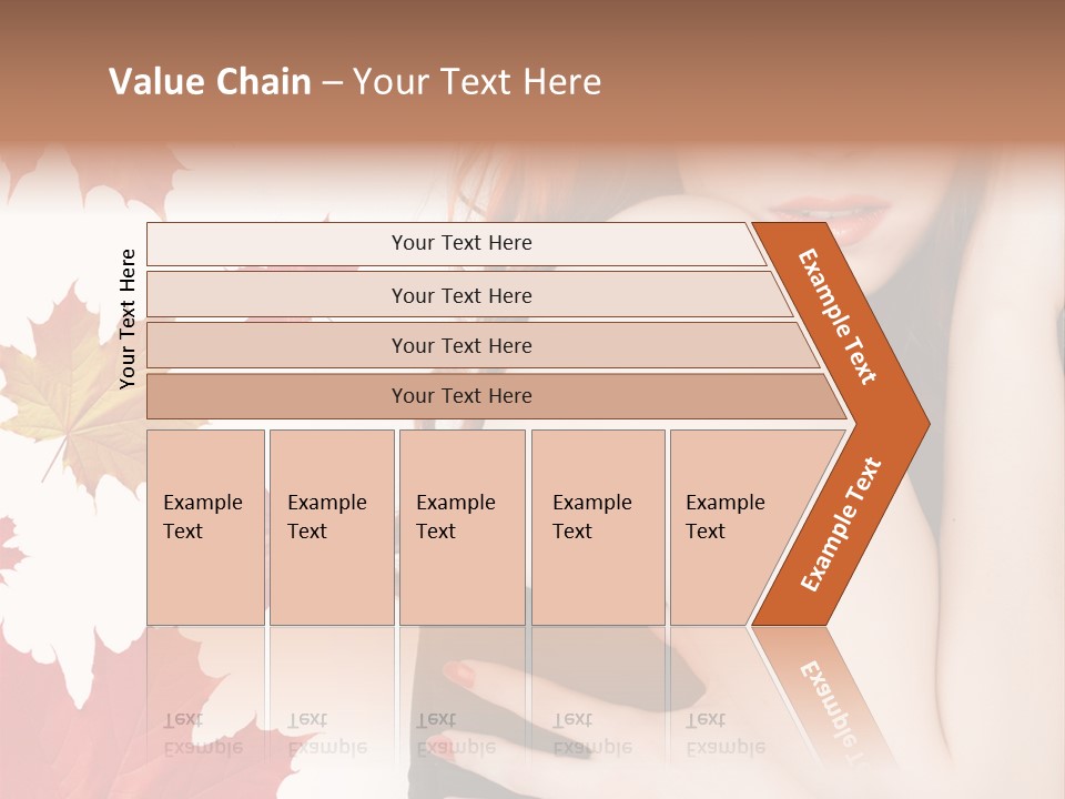 Woman With Red Hair PowerPoint Template