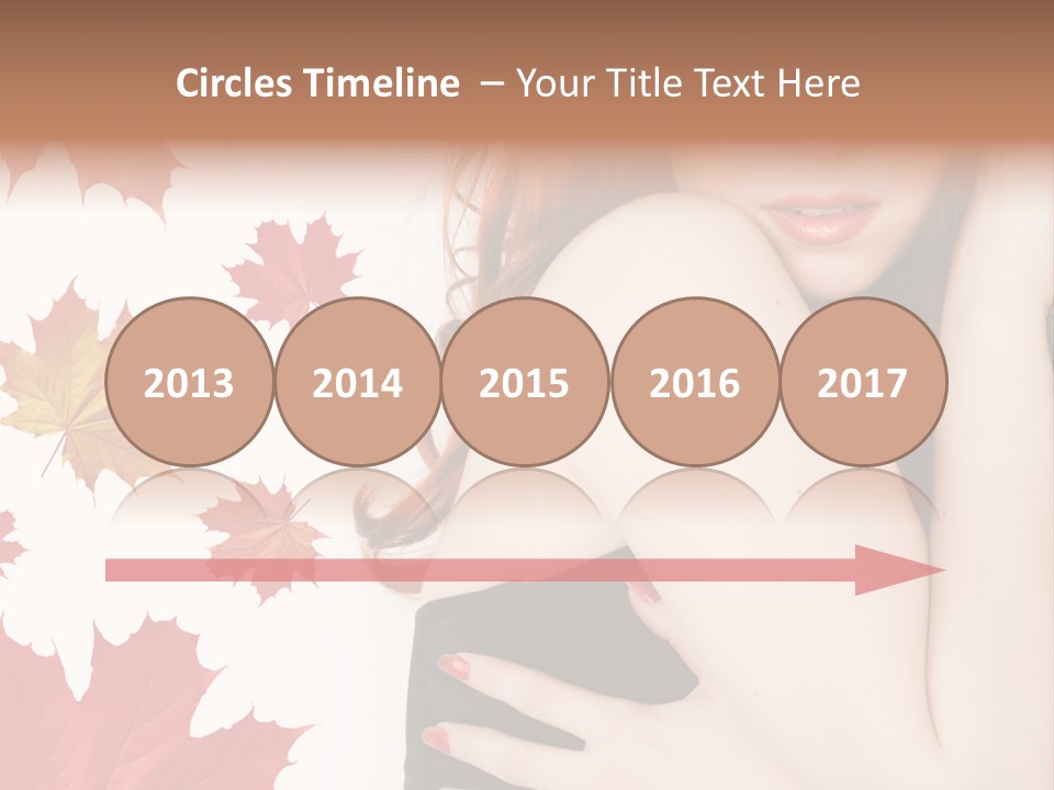 Woman With Red Hair PowerPoint Template