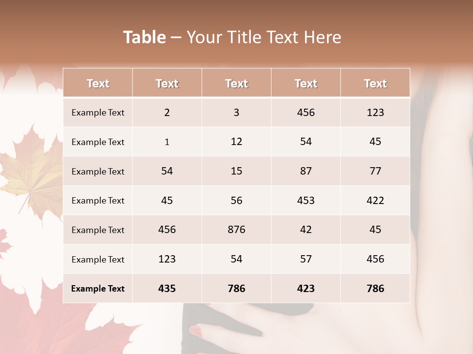 Woman With Red Hair PowerPoint Template