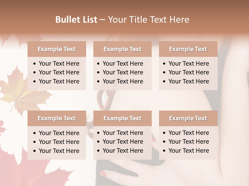 Woman With Red Hair PowerPoint Template