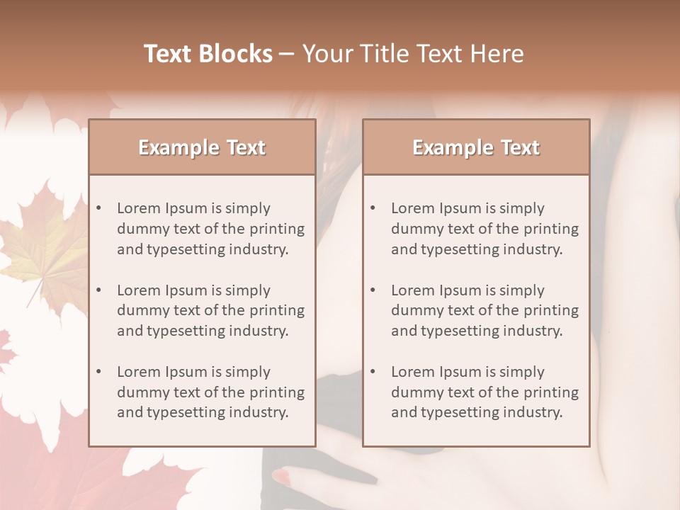 Woman With Red Hair PowerPoint Template