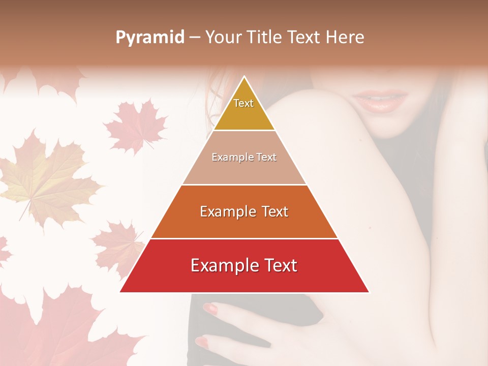 Woman With Red Hair PowerPoint Template