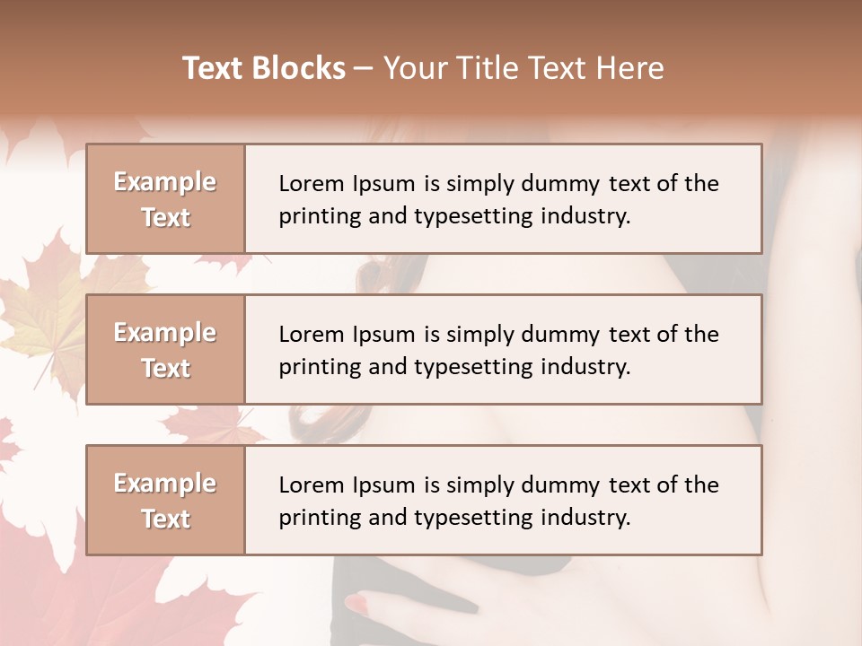 Woman With Red Hair PowerPoint Template