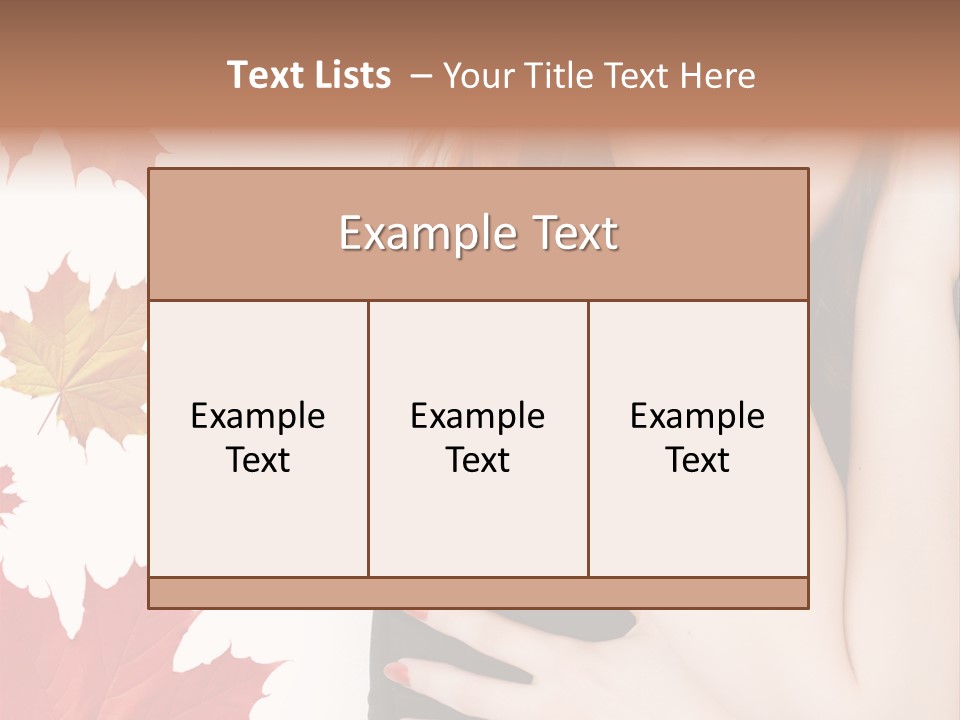 Woman With Red Hair PowerPoint Template