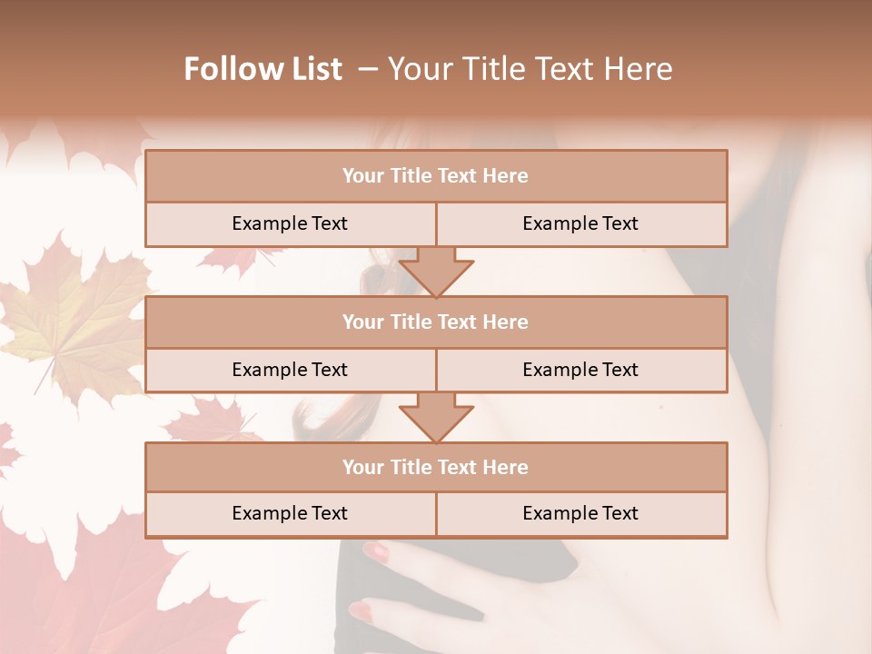 Woman With Red Hair PowerPoint Template