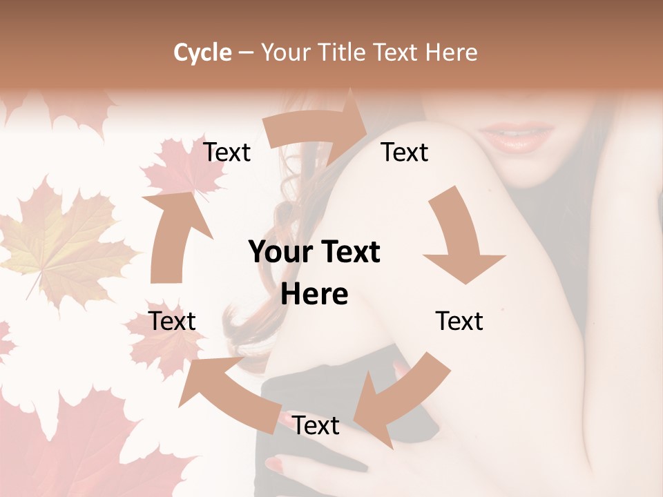 Woman With Red Hair PowerPoint Template