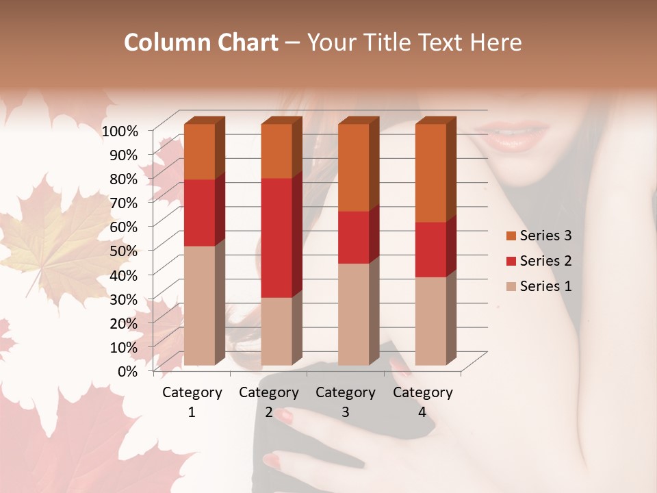 Woman With Red Hair PowerPoint Template