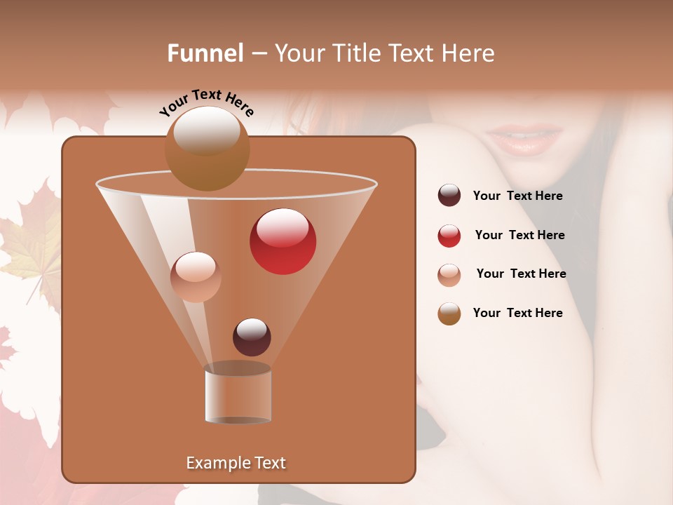 Woman With Red Hair PowerPoint Template