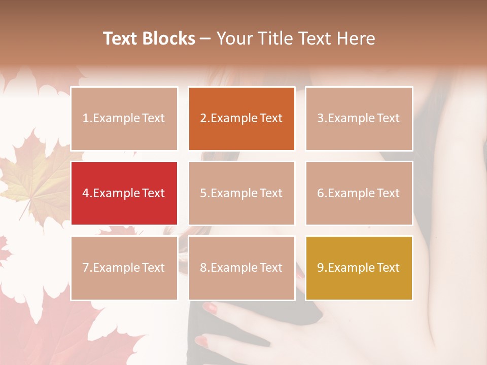 Woman With Red Hair PowerPoint Template