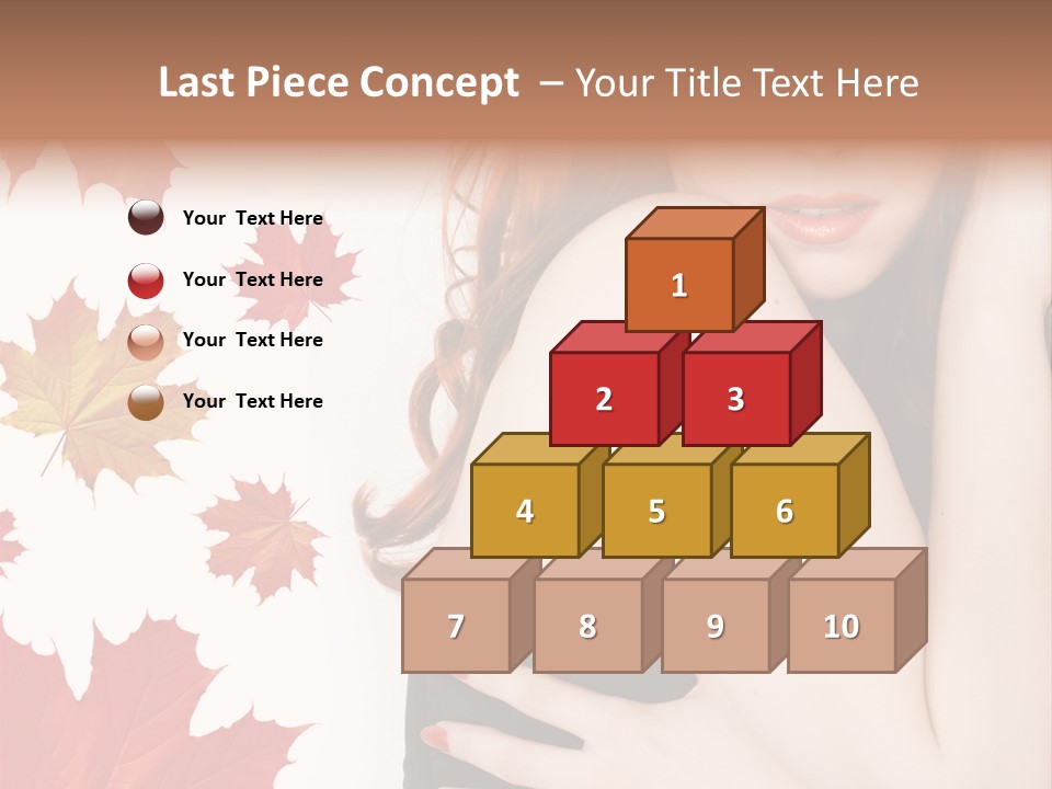 Woman With Red Hair PowerPoint Template
