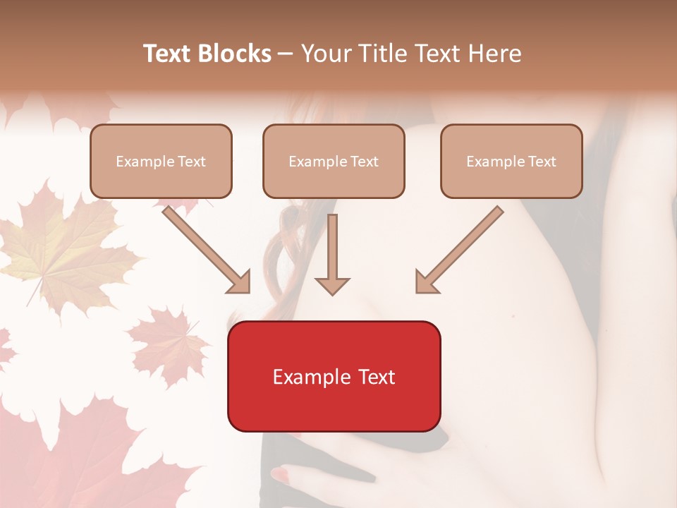 Woman With Red Hair PowerPoint Template