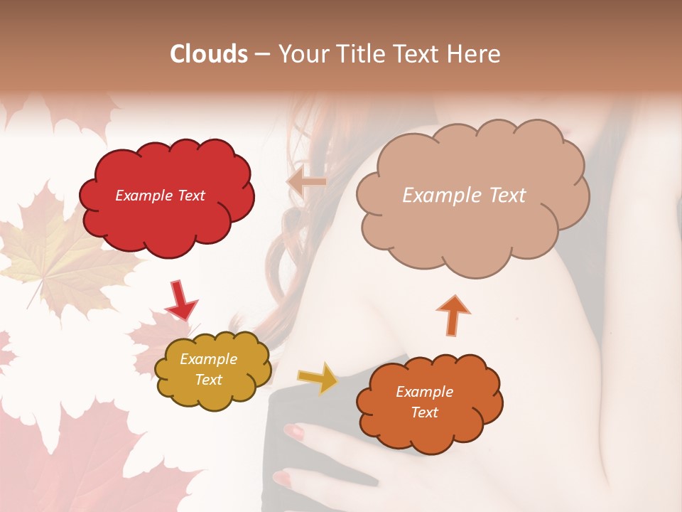 Woman With Red Hair PowerPoint Template