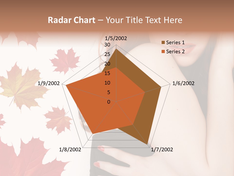 Woman With Red Hair PowerPoint Template