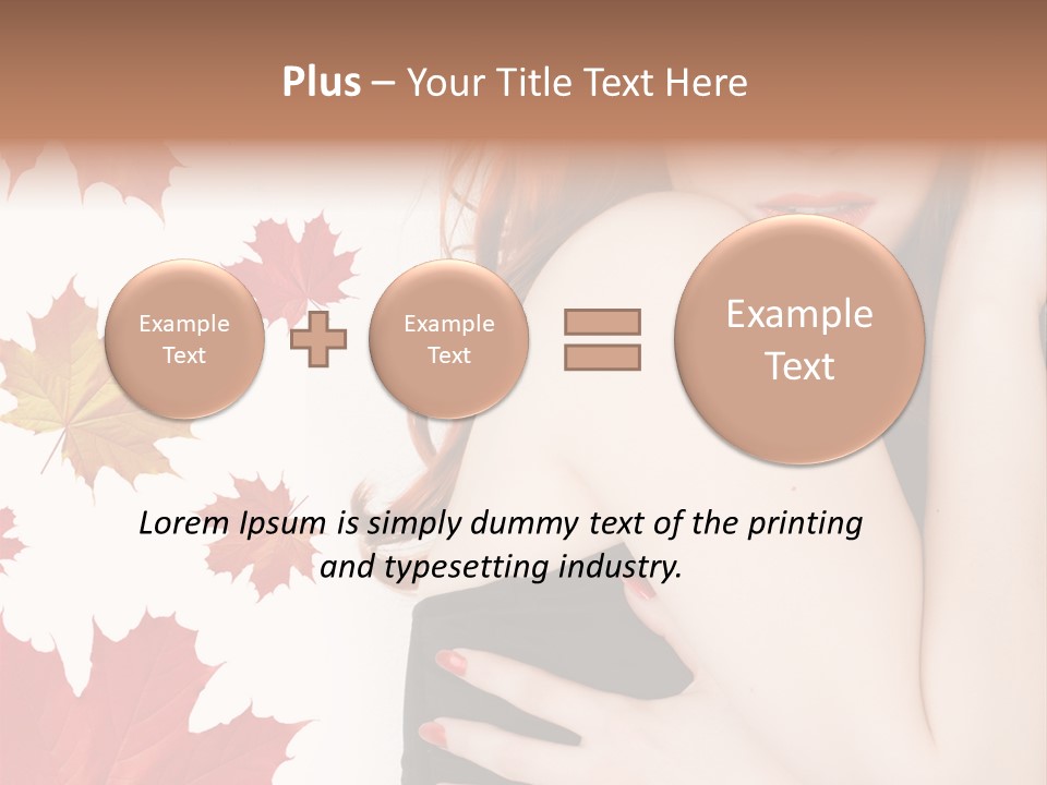 Woman With Red Hair PowerPoint Template