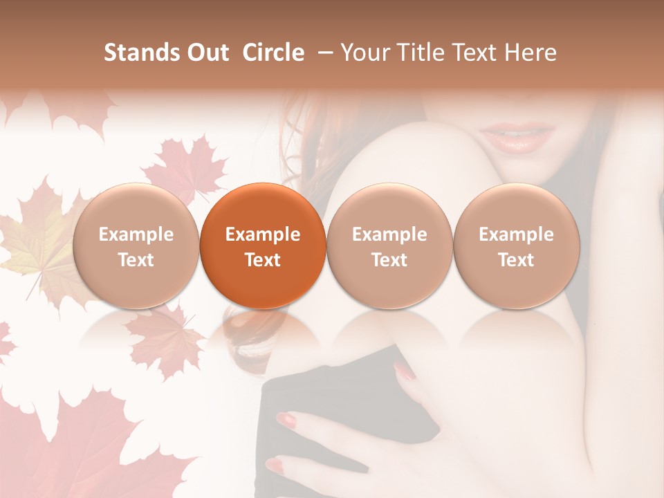Woman With Red Hair PowerPoint Template