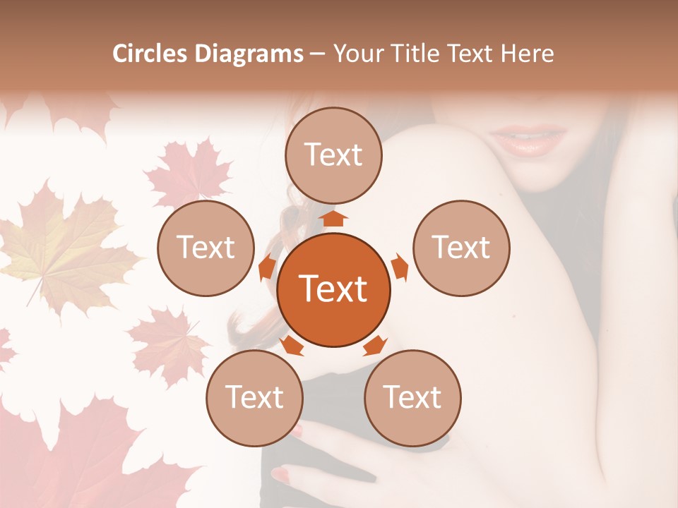 Woman With Red Hair PowerPoint Template