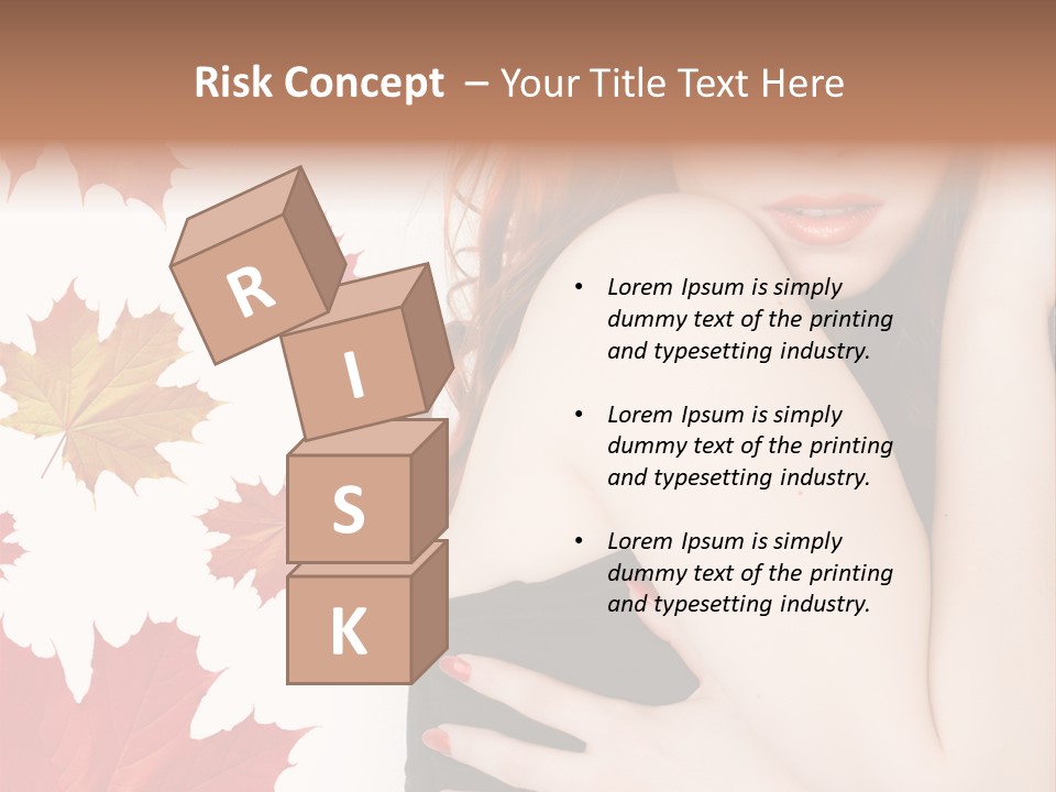 Woman With Red Hair PowerPoint Template