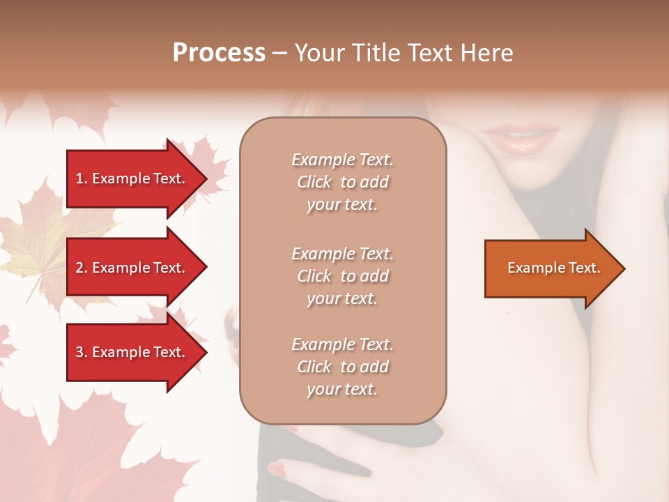 Woman With Red Hair PowerPoint Template