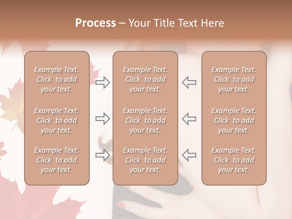 Woman With Red Hair PowerPoint Template