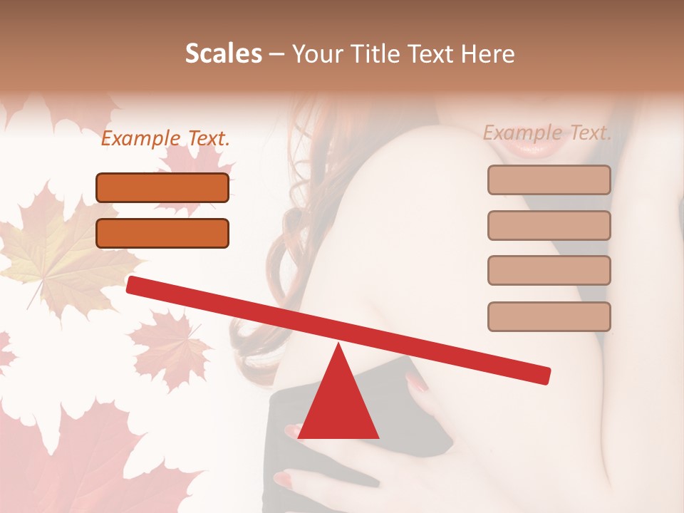 Woman With Red Hair PowerPoint Template