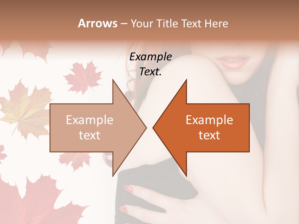 Woman With Red Hair PowerPoint Template