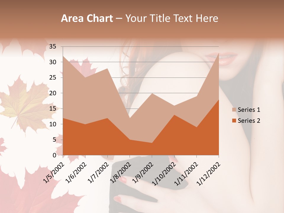 Woman With Red Hair PowerPoint Template