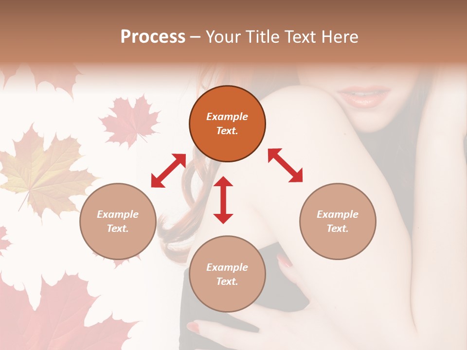 Woman With Red Hair PowerPoint Template