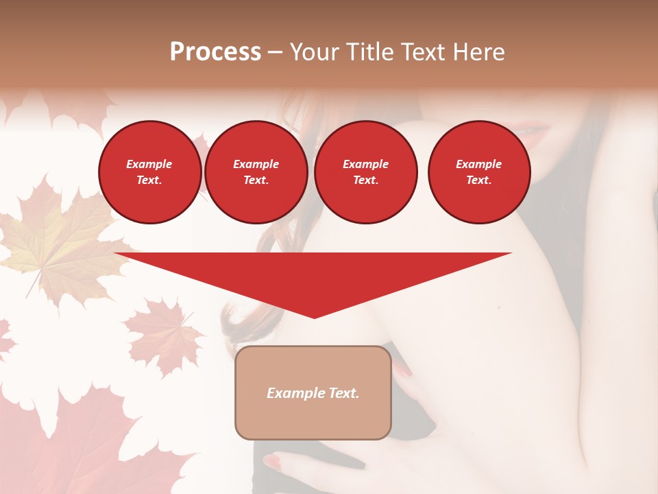 Woman With Red Hair PowerPoint Template