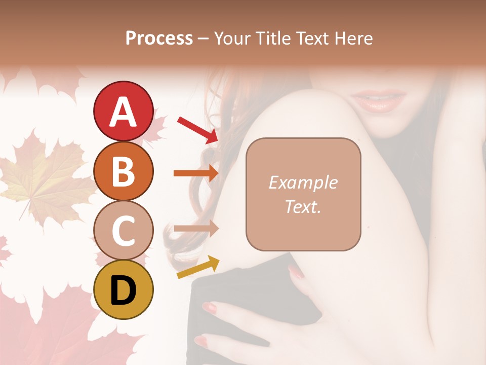 Woman With Red Hair PowerPoint Template